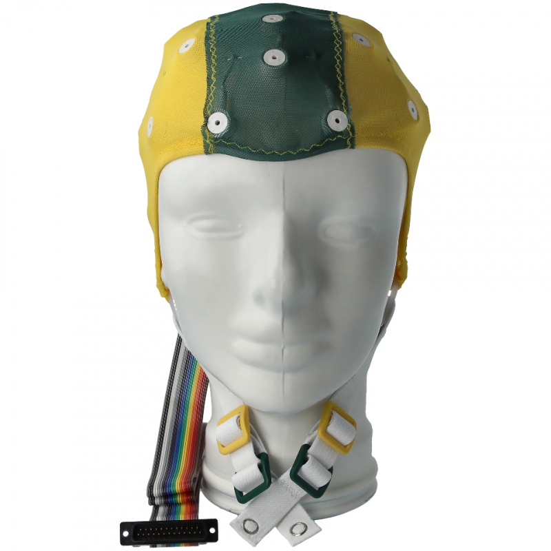 Touca 27 Elétrodos ECI SM/XSM(48-52)cm Amarela & Verde