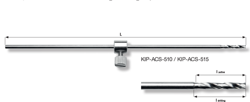 [C130-KIP-ACS-510] Broca Craneana DIXI 140mm