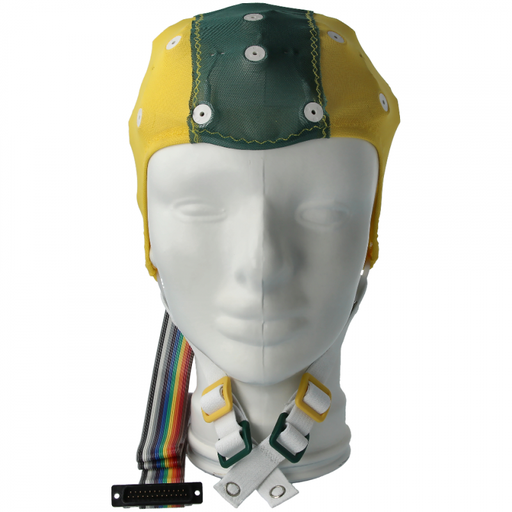 [C110-SPE1-SM/XSM1X] Touca 21 Elétrodos ECI SM/XSM(48-52)cm Amarela&Verde