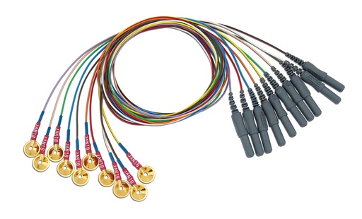 [C120-TE/C32-634] Elétrodo Concha Ouro Technomed 150cm Silicone TP 