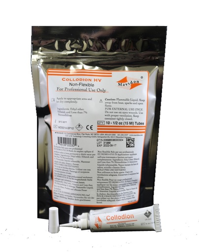 [C910-MD0014-SP10] Collodion Tube HV 15ml MAVIDON