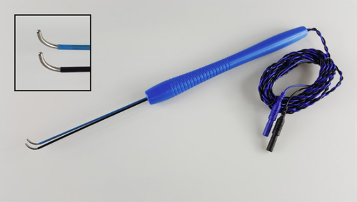 [C430-PNH1.2/90x2x180] Sonda Estimulação FS 250cm TP - Bipolar Dupla Gancho 180°